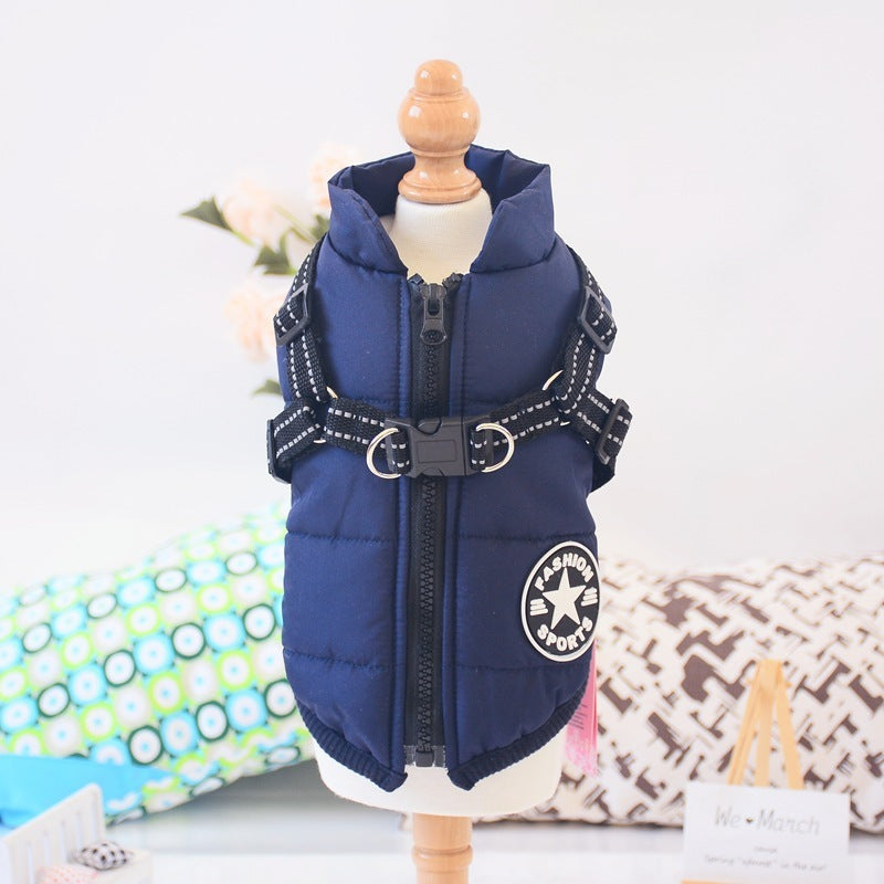 Waterproof Winter Dog Coat with Harness - Keep Your Pup Warm and Dry - Waggley Tails