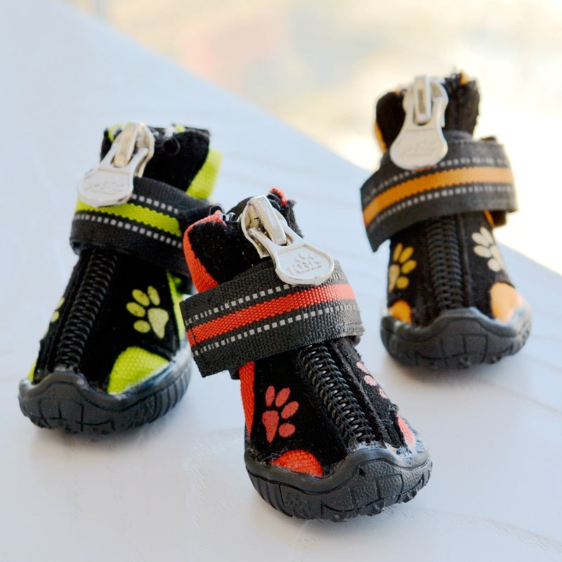 Stylish and Durable Suede Cotton Dog Shoes - Waggley Tails