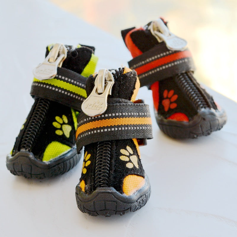 Stylish and Durable Suede Cotton Dog Shoes - Waggley Tails