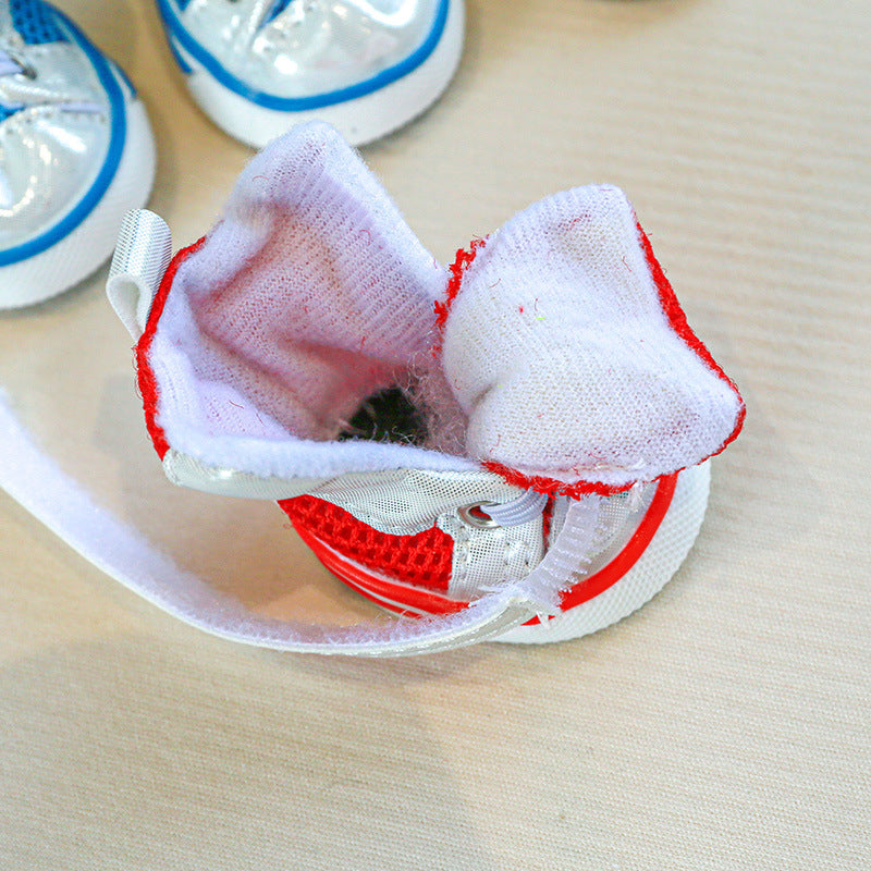 Winter dog boots with soft inner lining for warmth