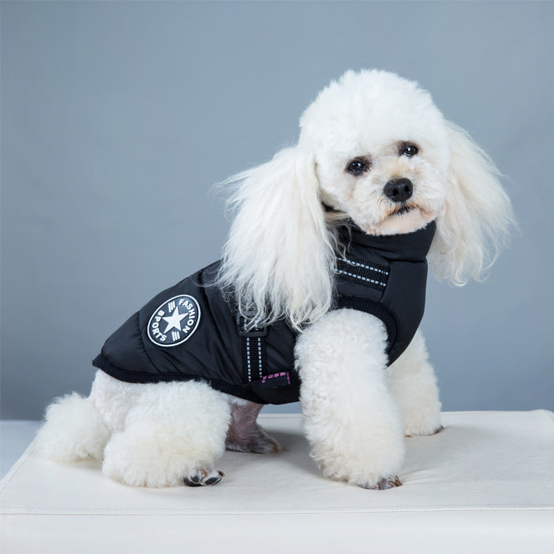 Waterproof Winter Dog Coat with Harness - Keep Your Pup Warm and Dry - Waggley Tails