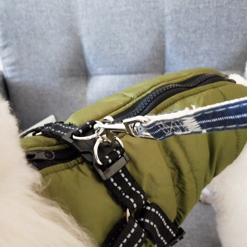 Waterproof Winter Dog Coat with Harness - Keep Your Pup Warm and Dry - Waggley Tails
