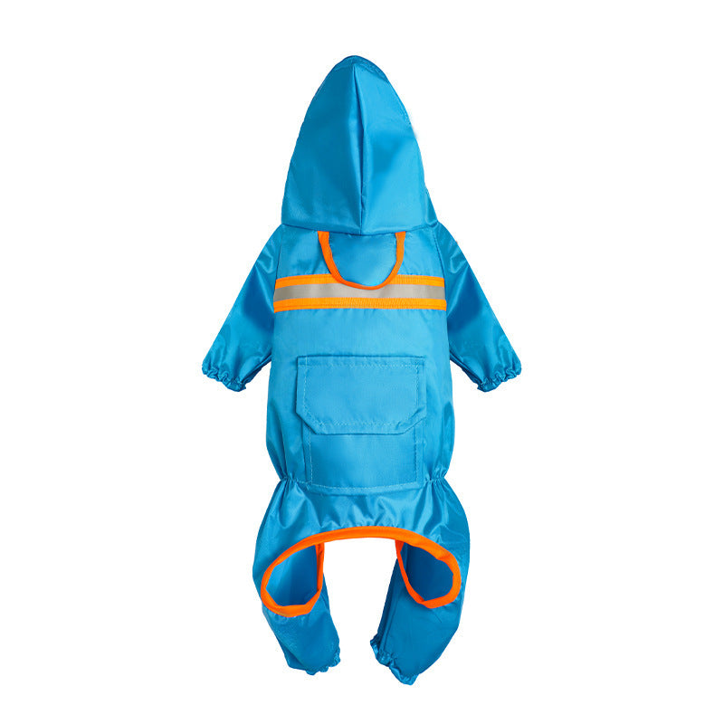 Stay Safe and Stylish with Our Reflective Pet Raincoat - Waggley Tails