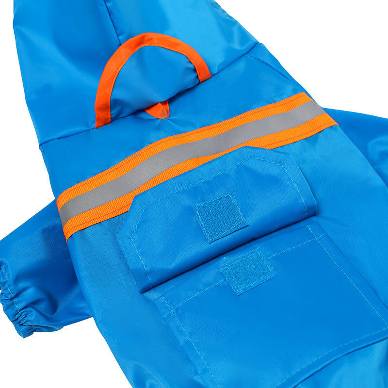 Stay Safe and Stylish with Our Reflective Pet Raincoat - Waggley Tails