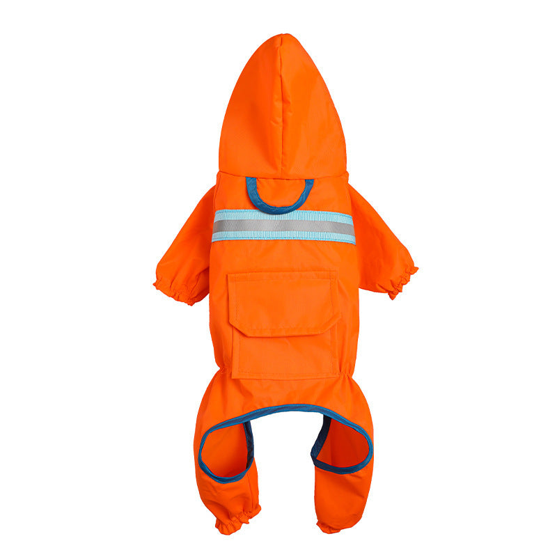 Stay Safe and Stylish with Our Reflective Pet Raincoat - Waggley Tails