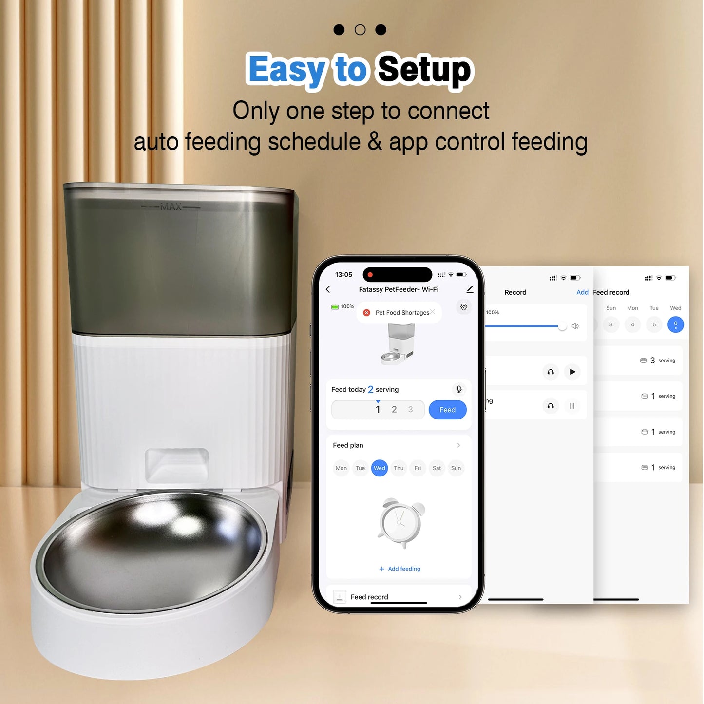 KITPLUS Automatic Cat Feeder – 4L Smart Feeder with APP Control & Voice Recording - Waggley Tails