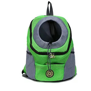 Outdoor Pet Dog Carrier Bag Portable Travel Backpack Front Bag Double Shoulder Mesh Backpack Head Carrying Bags For Cat - Waggley Tails