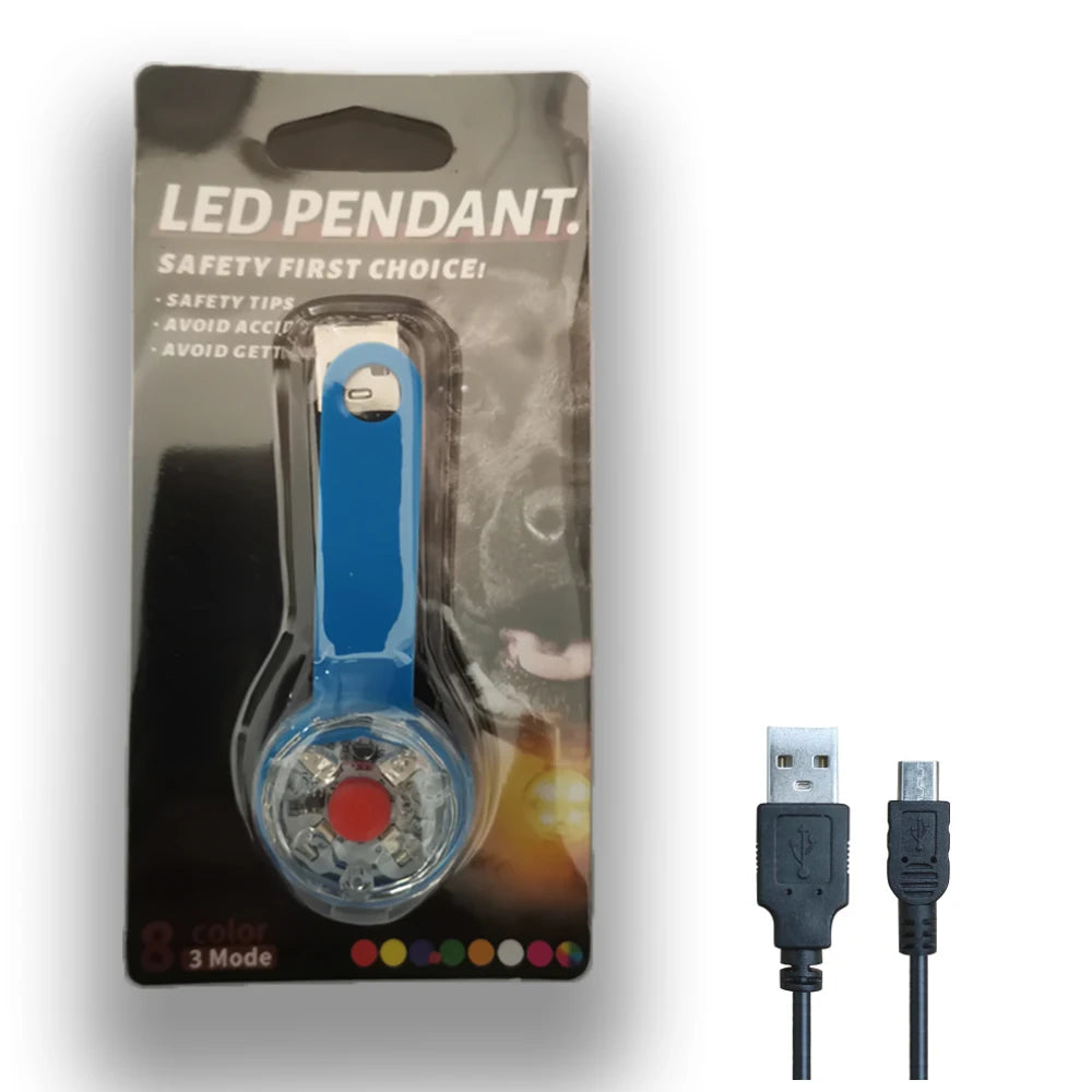 LED pendant with USB cable on packaging