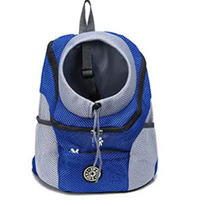 Outdoor Pet Dog Carrier Bag Portable Travel Backpack Front Bag Double Shoulder Mesh Backpack Head Carrying Bags For Cat - Waggley Tails