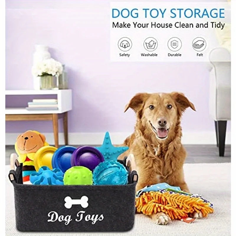 Lightweight felt organizer with handles for easy mobility.