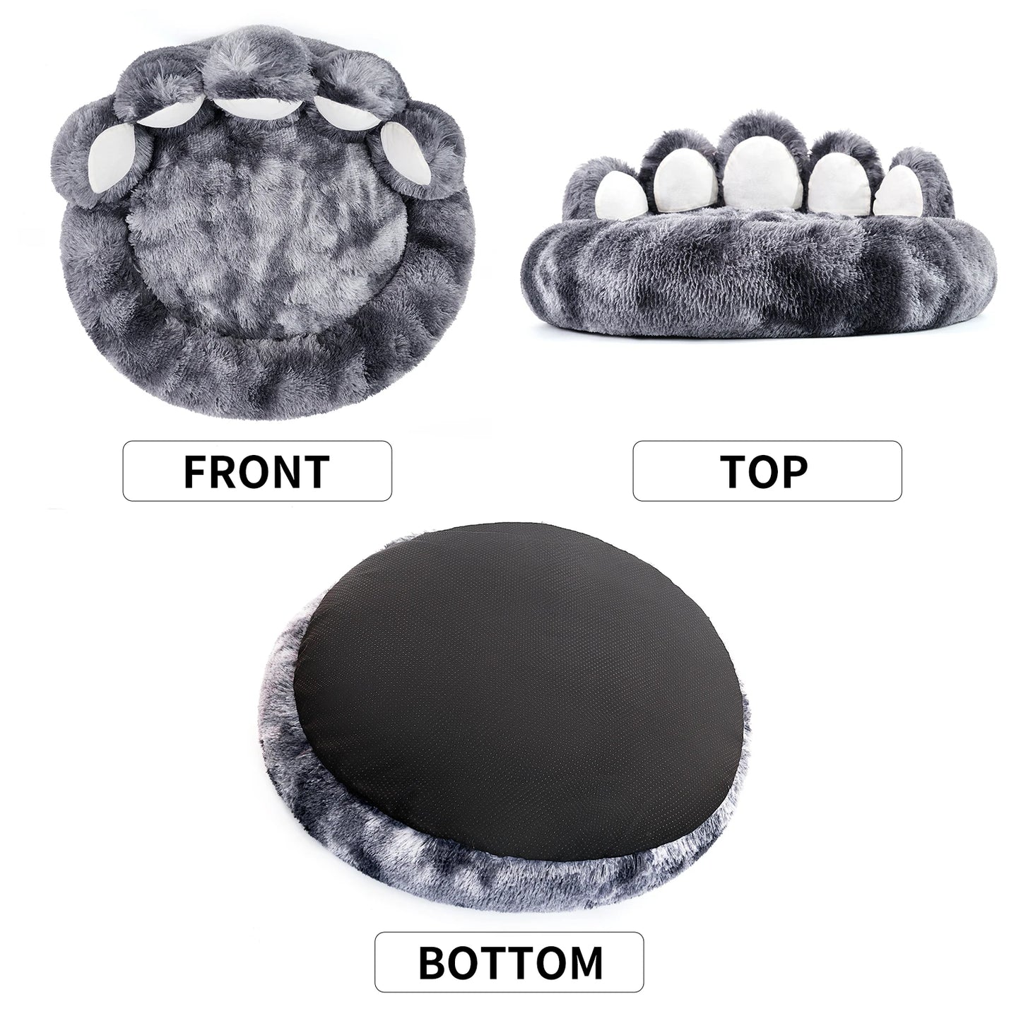 Cosy Comfy Paw-Shaped Dog Bed – Fluffy, Warm & Deep Sleeping Comfort - Waggley Tails
