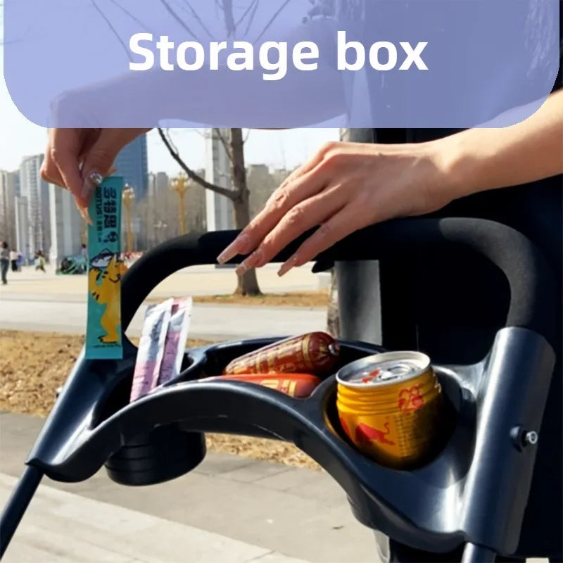 Foldable pet cart 2-in-1 stroller and grocery carrier