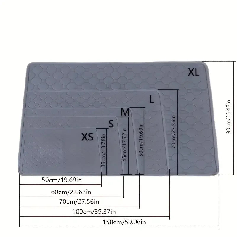 Demonstration of the waterproof base protecting a surface.
