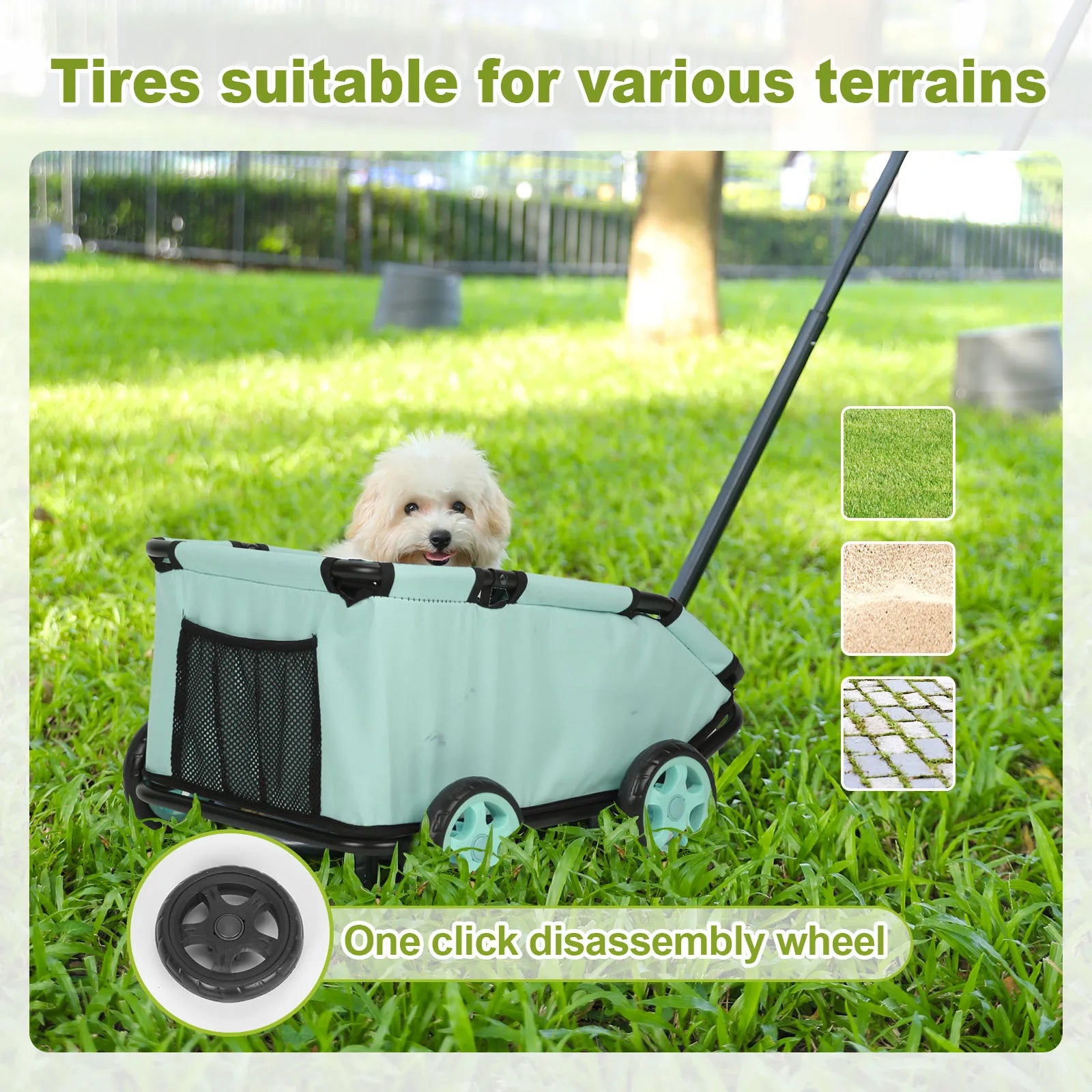 Lightweight pet stroller 4 wheels UK