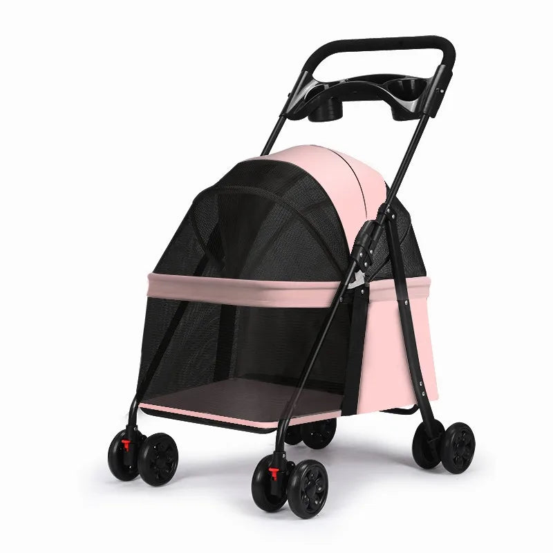 Easy to store and transport lightweight pet stroller