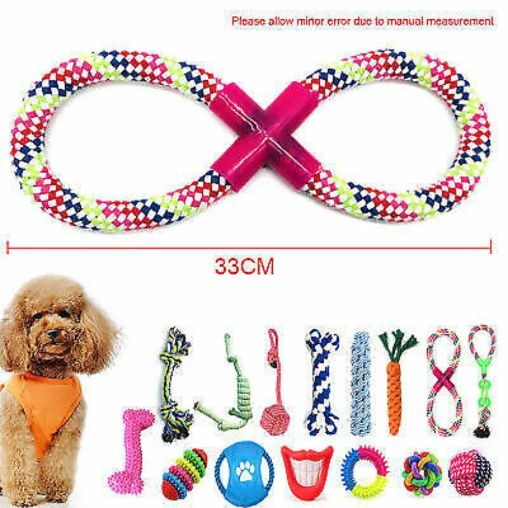 Interactive puppy rope knot toys UK for bonding and tugging games