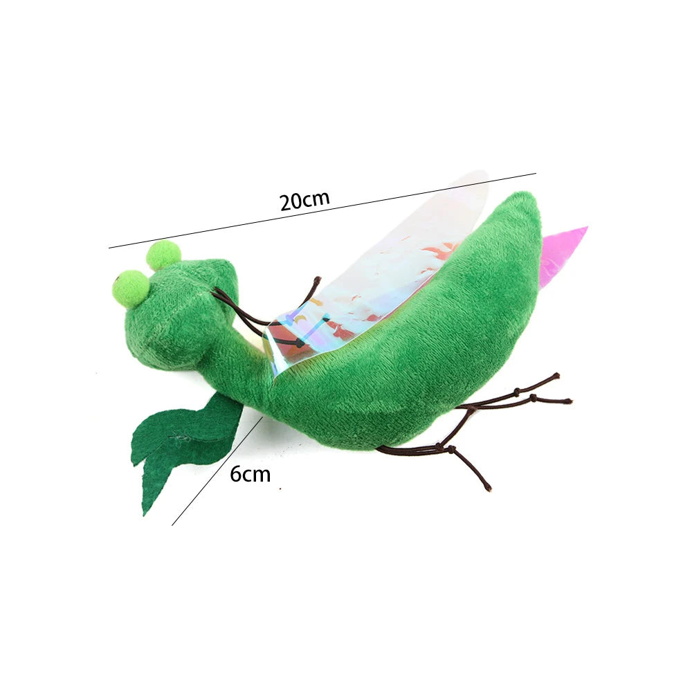 Green plush toy resembling a leaf with measurements on a white background