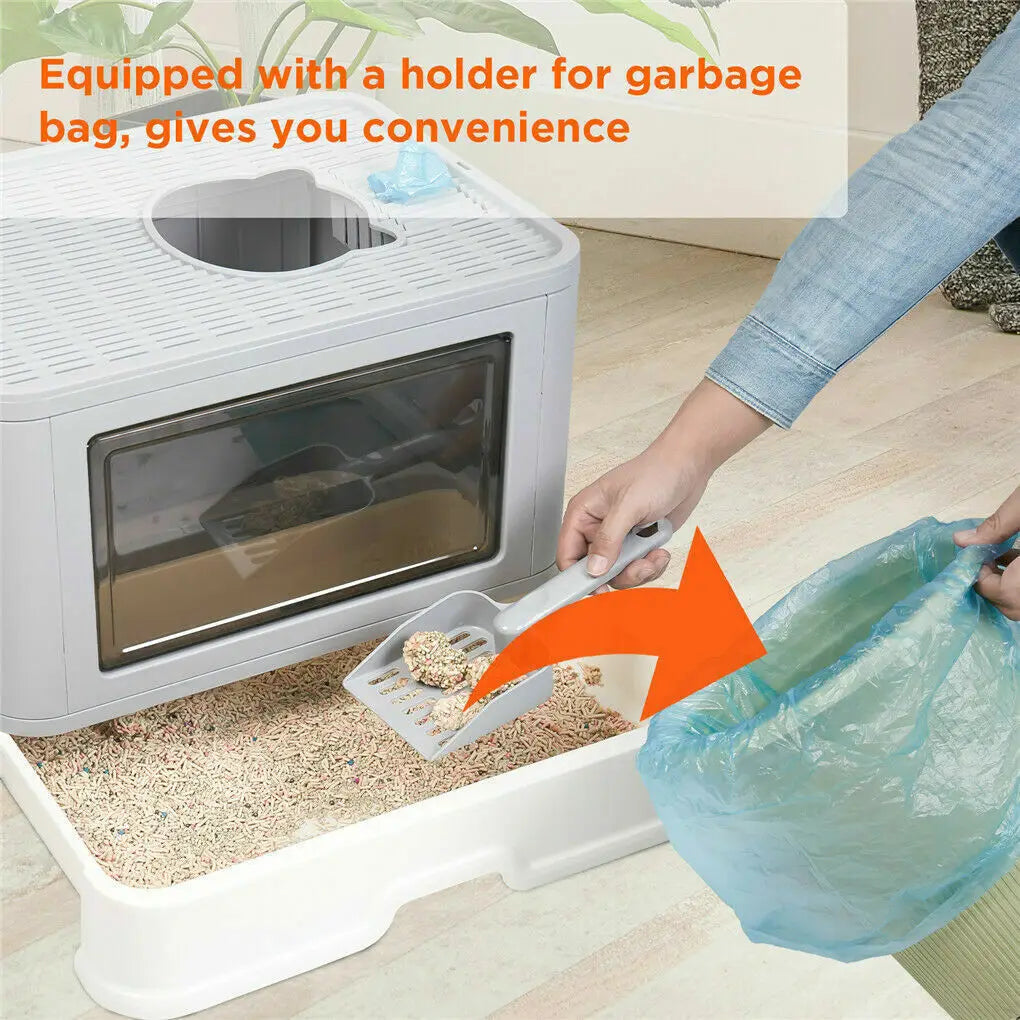 Easy clean drawer litter box for cats