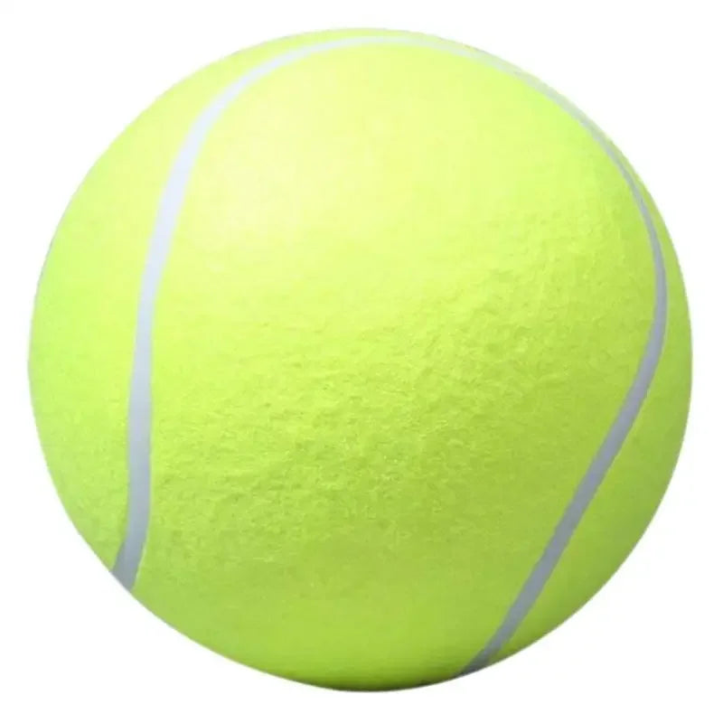 Jumbo tennis ball in 18/20.5/24 cm sizes for pet chewing and play.