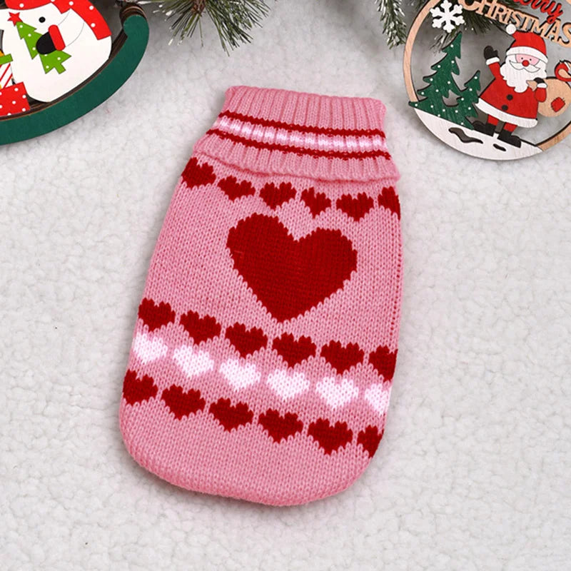 Durable and comfortable wool sweater for pets.