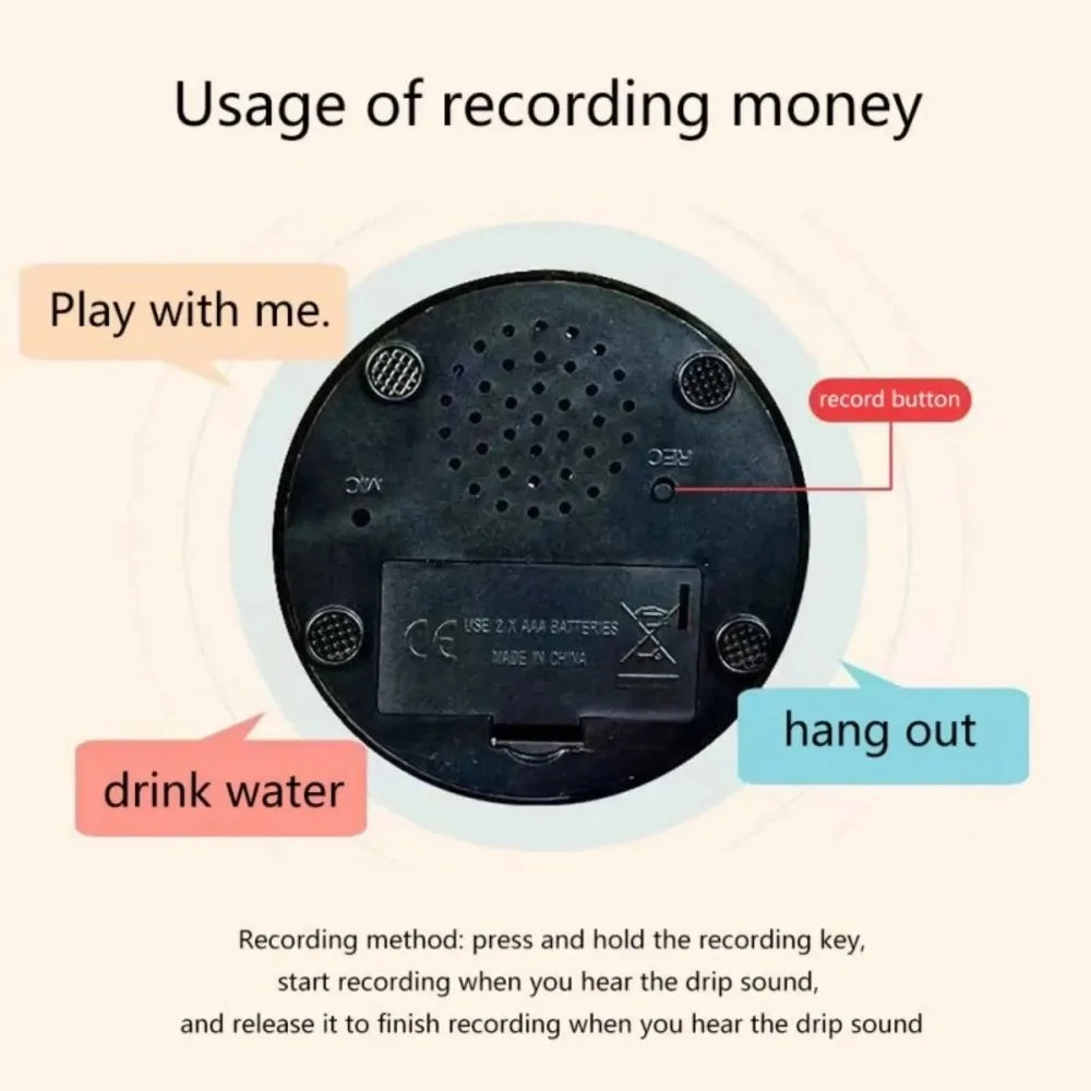 Diagram of a device with text indicating its functions and usage.