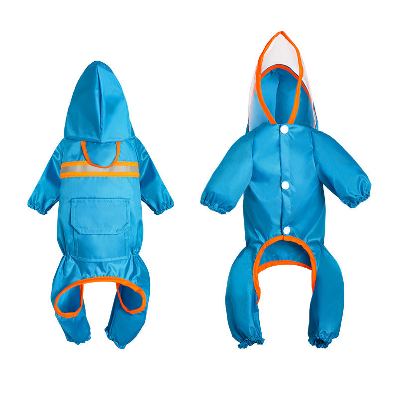 Stay Safe and Stylish with Our Reflective Pet Raincoat - Waggley Tails