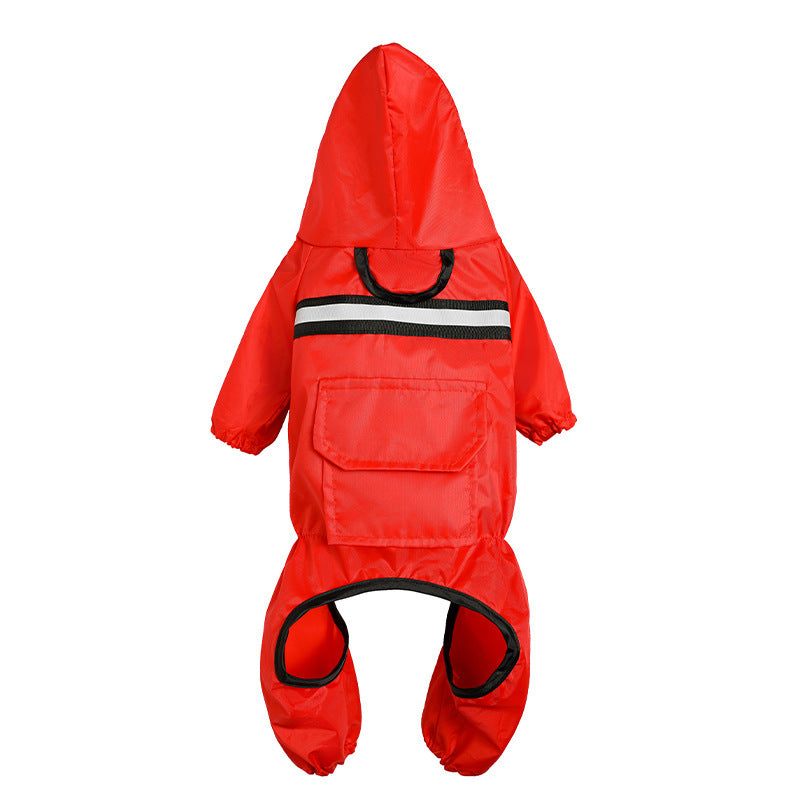 Stay Safe and Stylish with Our Reflective Pet Raincoat - Waggley Tails