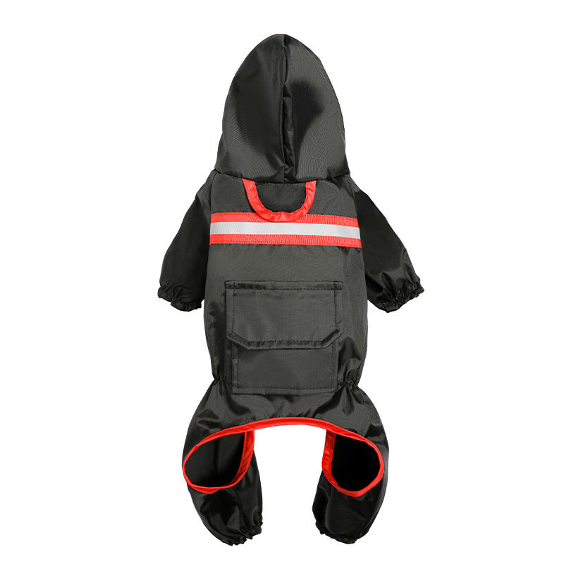 Stay Safe and Stylish with Our Reflective Pet Raincoat - Waggley Tails