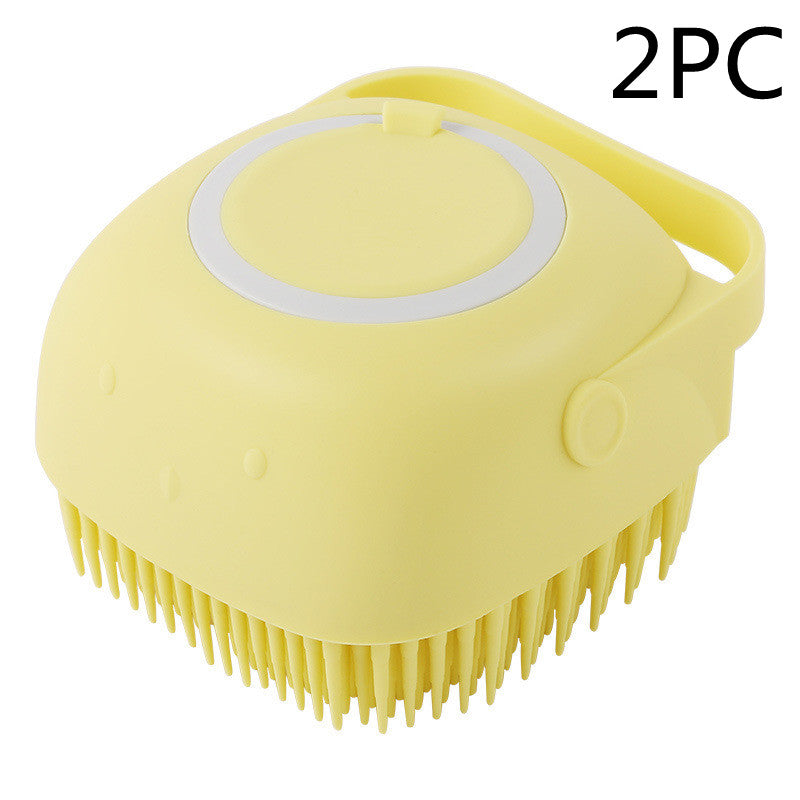 Silicone Shampoo Bath Massage Comb Brush - Waggley Tails