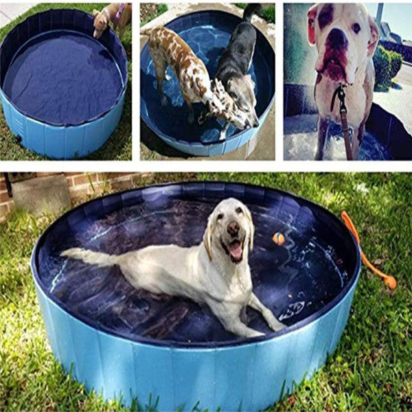 Pet Pool Dog Swimming Pool Foldable Large Dog Bath Supplies - Waggley Tails
