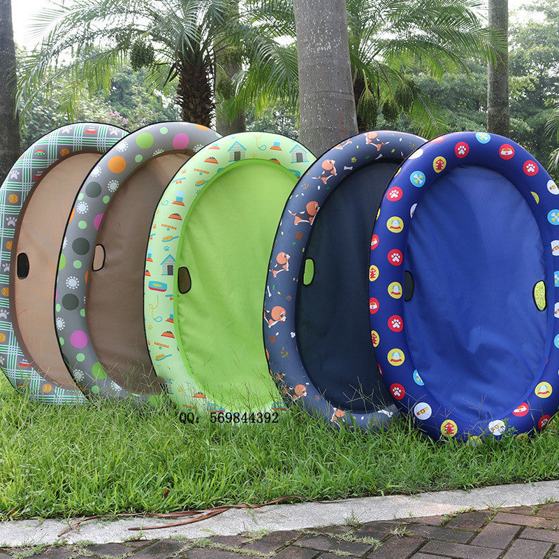 Dog Swimming Pool Inflatable Hammock Pets Pool Floating Bed Spring Summer Swimming Ring - Waggley Tails