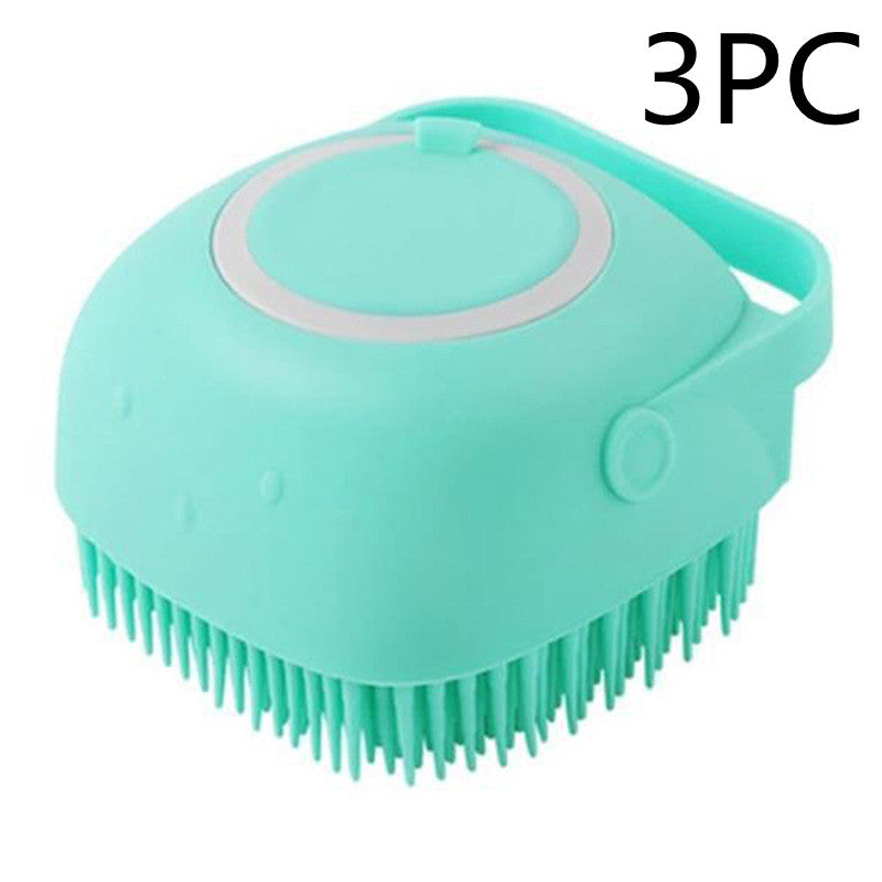 Silicone Shampoo Bath Massage Comb Brush - Waggley Tails