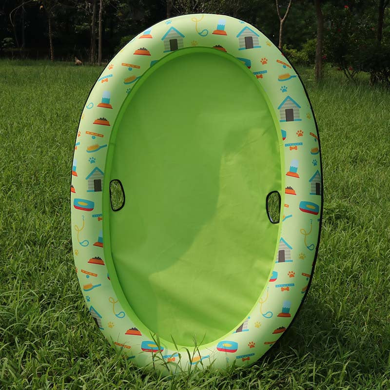 Dog Swimming Pool Inflatable Hammock Pets Pool Floating Bed Spring Summer Swimming Ring - Waggley Tails