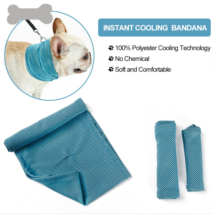 New Instant Cooling Pet Bandana Dog Scarf Summer Cooling Towel Wrap Dog Collar - Waggley Tails