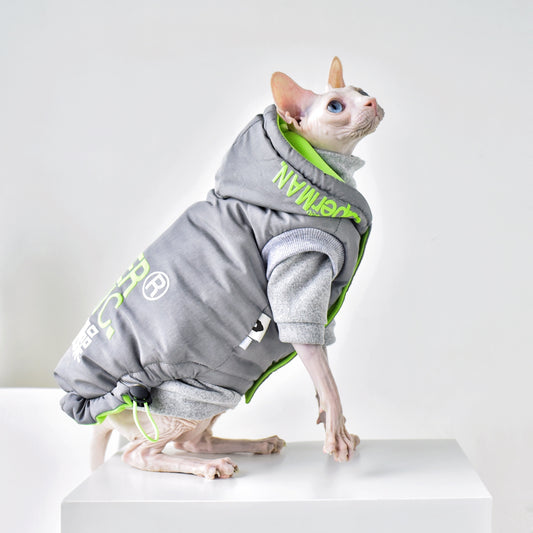 Cozy Winter Coat for Your Hairless Cat - Waggley Tails