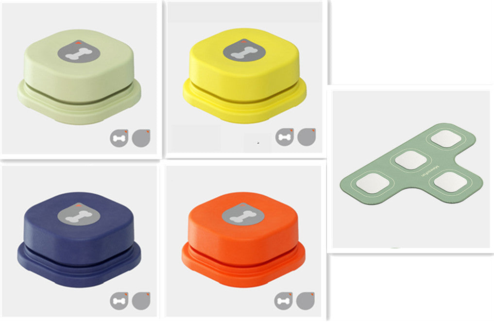 Talk to Me: 4-Color Pet Communication Button - Waggley Tails