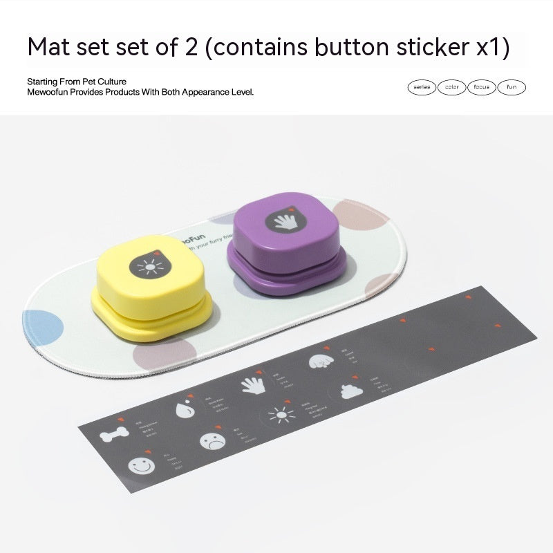 Talk to Me: 4-Color Pet Communication Button - Waggley Tails