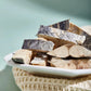 Freeze-dried mackerel pet treats in bowl