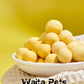 White bowl filled with yellow pet treats on a yellow background with 'Waita Pets' branding.