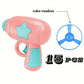 Pink and blue toy gun with star design on a white background, labeled 'color random' and '15 pcs'.