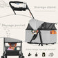 Luxury Large Pet Pram UK: Foldable, Safe & Ventilated for Ultimate Comfort - Waggley Tails