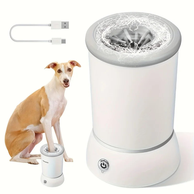 Automatic Cat Dog Paw Cleaner with Electrical Paw Wash Machine - Waggley Tails