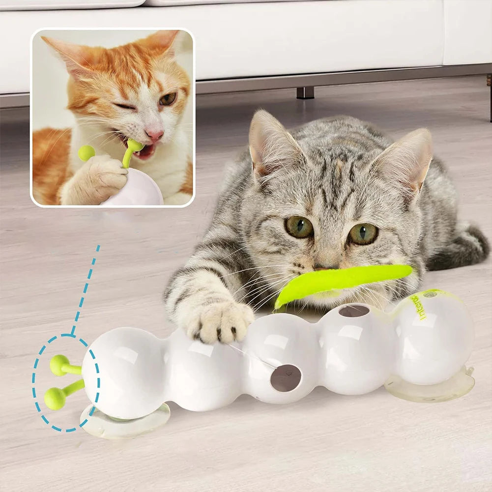 Intelligent Worm Cat Toy – Motion Activated Teaser for Indoor Cats - Waggley Tails