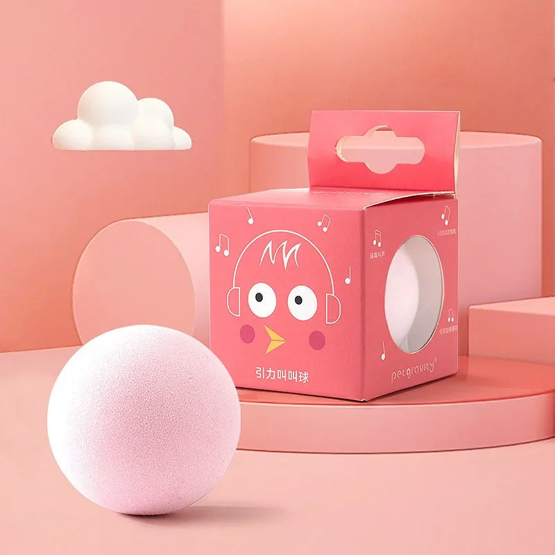 Smart Interactive Cat Toy Ball with Catnip – Squeaky Training Play Ball - Waggley Tails