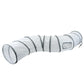 White and gray cylindrical pet tunnel on a white background