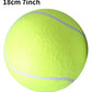 Inflatable giant tennis ball for pet training and entertainment