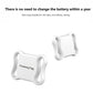 Two white 'FindmayTag' devices on a white background with text about battery life.