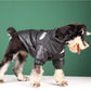 Warm windproof dog jacket for small to large breeds.