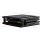 Black adjustable platform on a white background