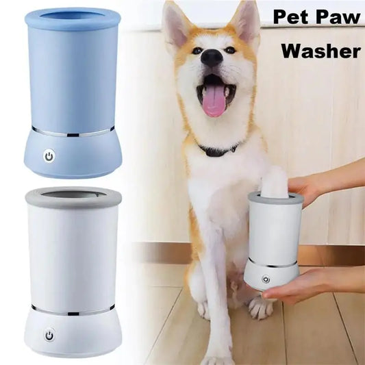 Automatic Cat Dog Paw Cleaner with Electrical Paw Wash Machine - Waggley Tails
